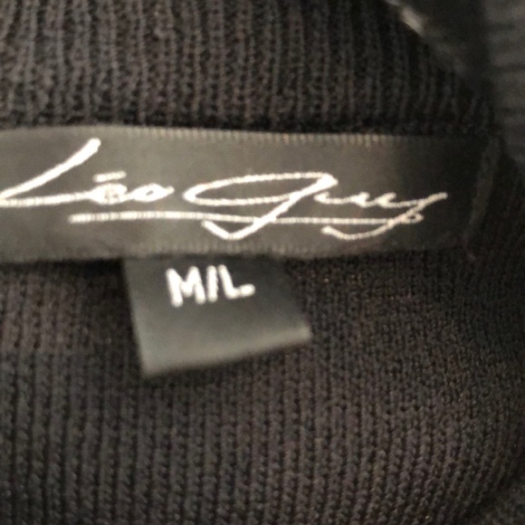 Leo Guy Black Sleeveless Top M/L - Picture 5 of 7